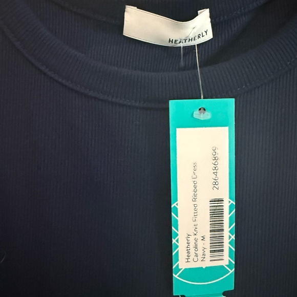 Heatherly Navy Sleeveless Dress with Knot Detail - Picture 2 of 3